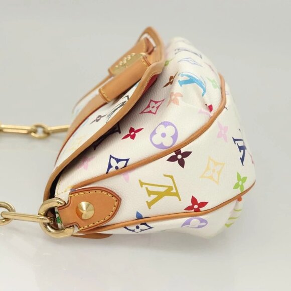 LOUIS VUITTON Monogram Multicolor Patty Shoulder Bag White M40305 Auth 127416V - Picture 4 of 16